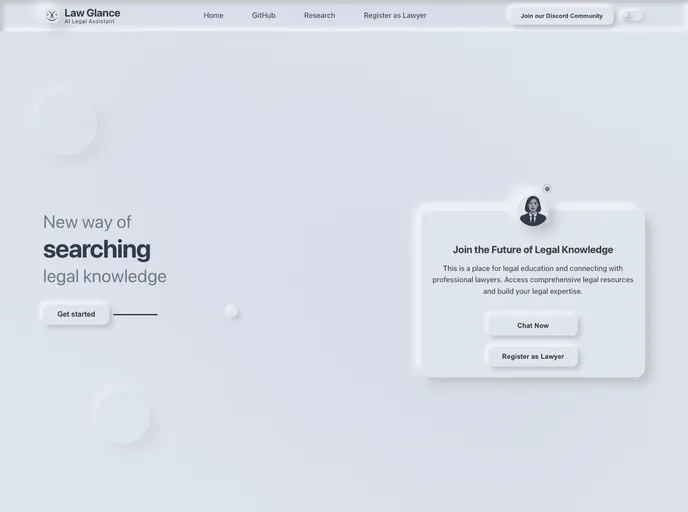 screenshot of Lawglance