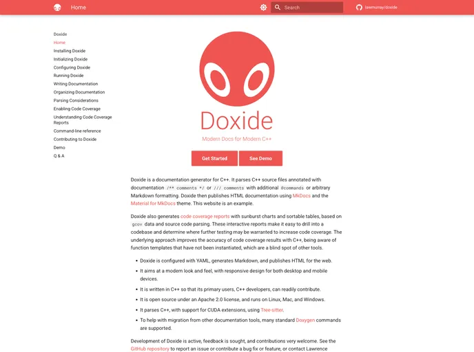 screenshot of Doxide