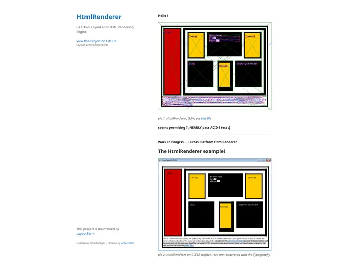 screenshot of HtmlRenderer