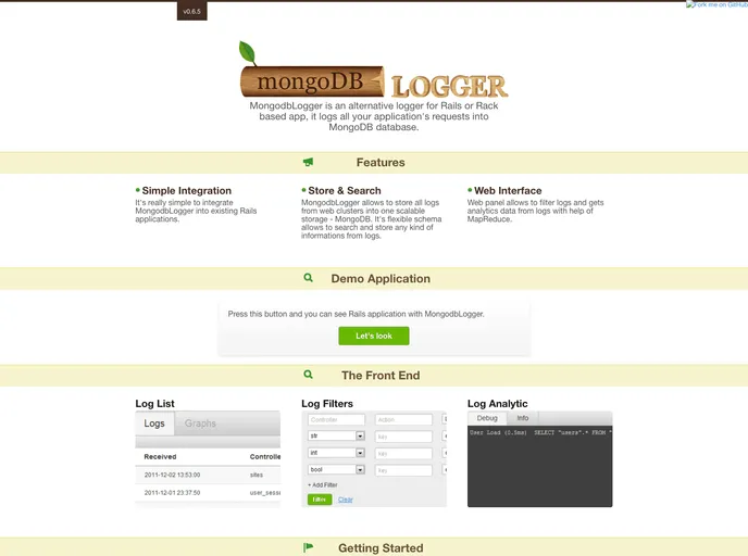screenshot of Mongodb_logger