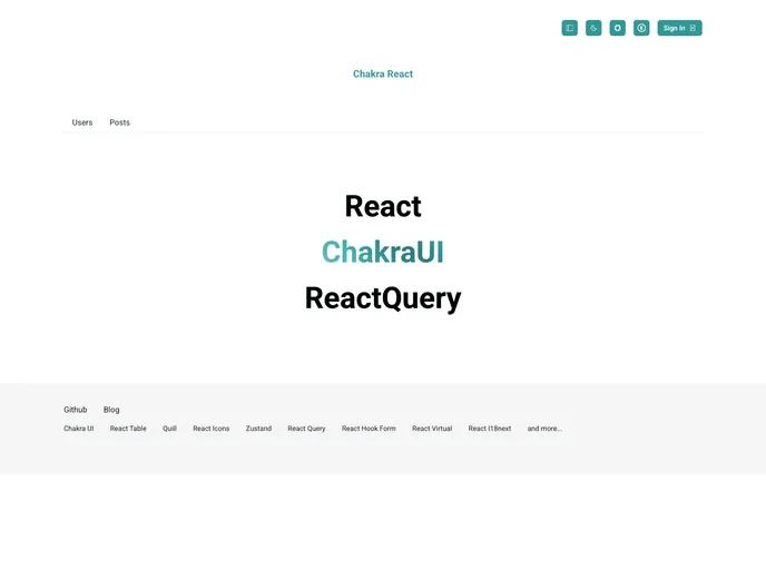 screenshot of Chakra React