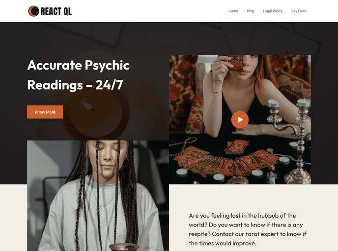 screenshot of Reactql