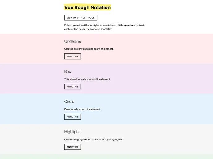 Vue Rough Notation