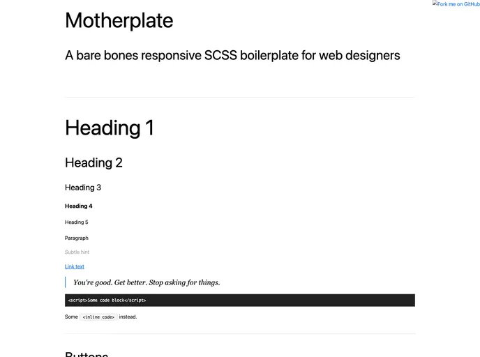 screenshot of Motherplate