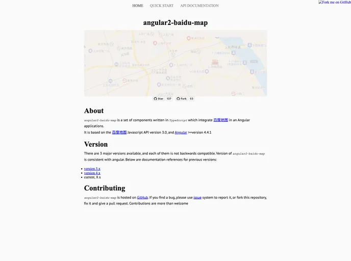 screenshot of Angular2 Baidu Map