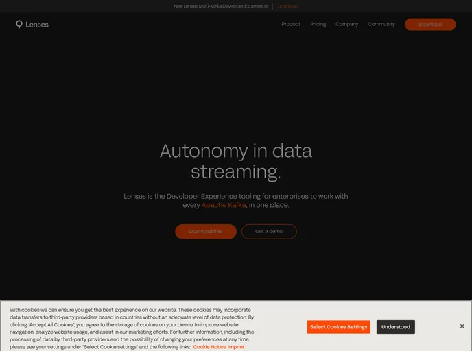 screenshot of Stream Reactor