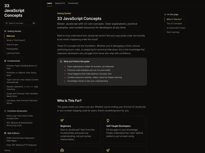 33 Js Concepts screenshot
