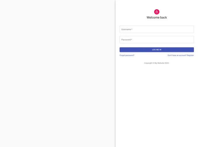 screenshot of Mui Next Ts
