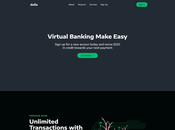 React Website Smooth Scroll screenshot