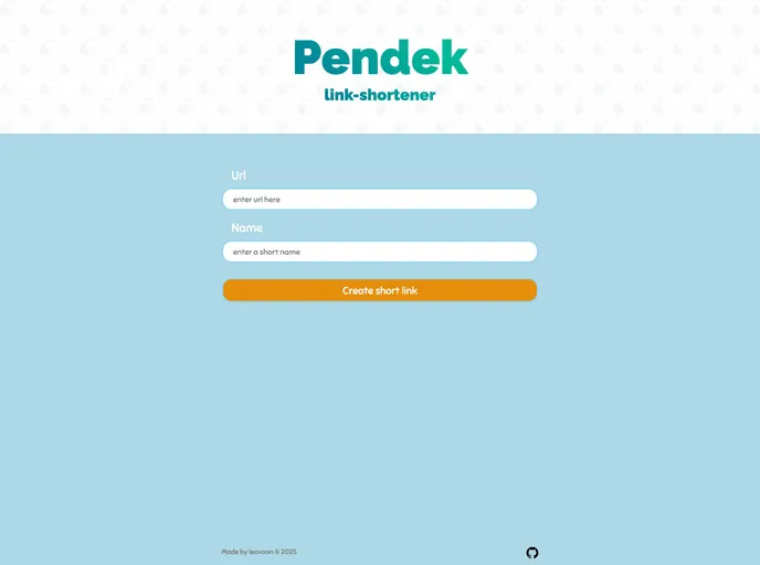 screenshot of Link Shortener