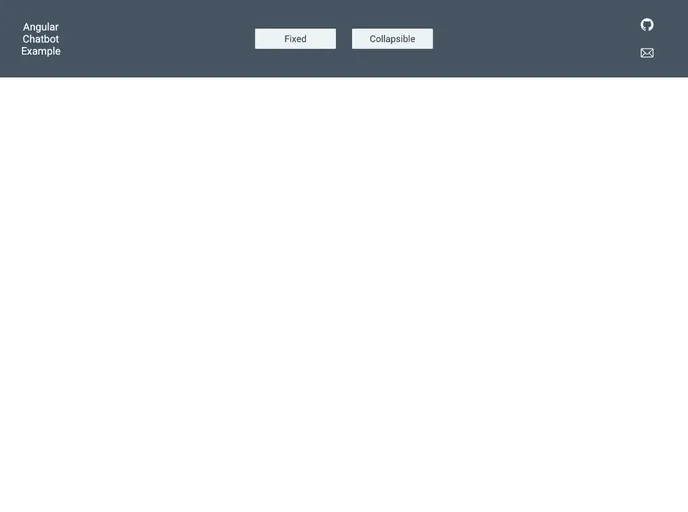 screenshot of Angular Chatbot