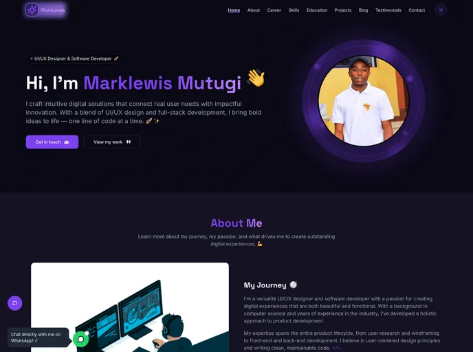 Marklewis Verse Folio screenshot