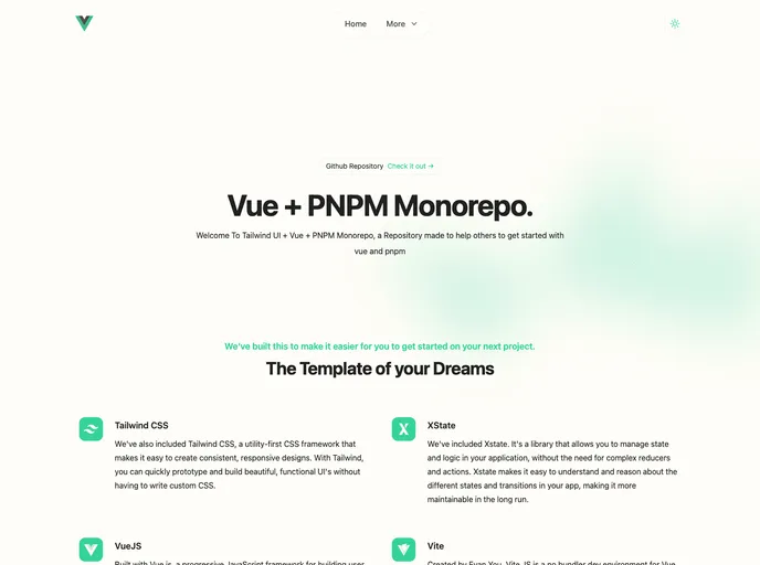 screenshot of Vue.pnpm