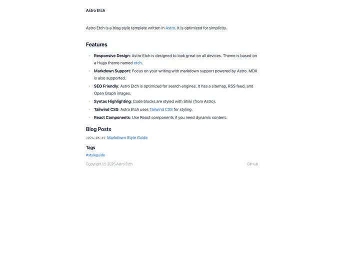 Astro Etch screenshot