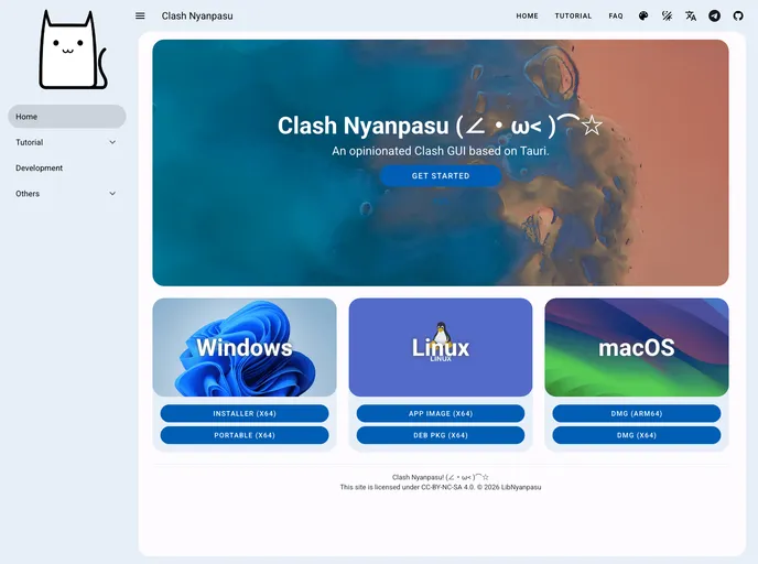 Libnyanpasu.github.io screenshot