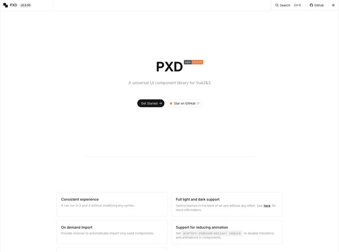 screenshot of Pxd