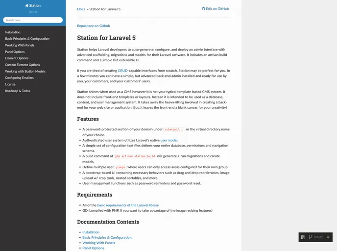 screenshot of Station