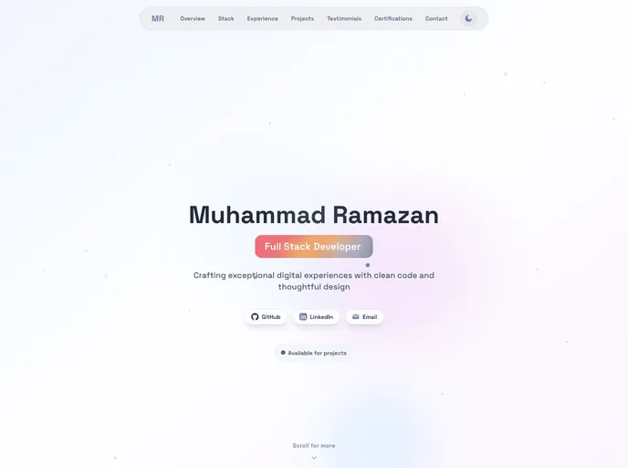 Portfolio screenshot