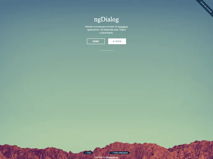 screenshot of NgDialog