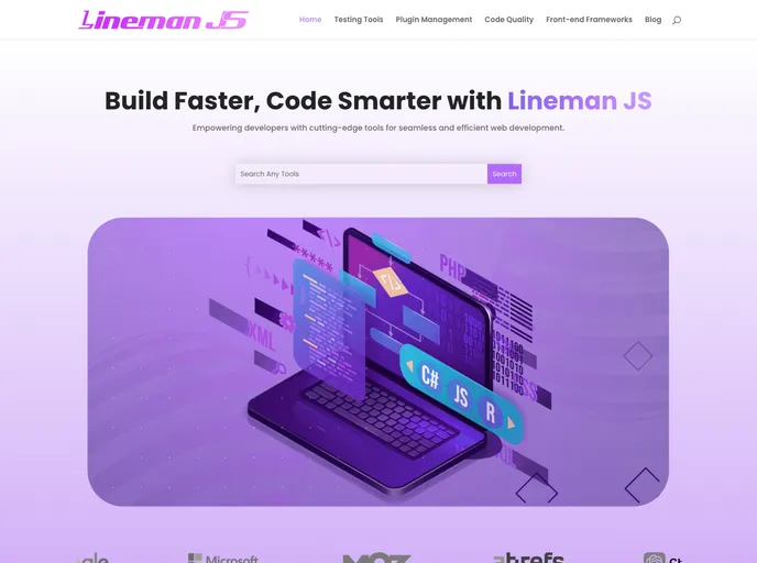 screenshot of Lineman Ember Template