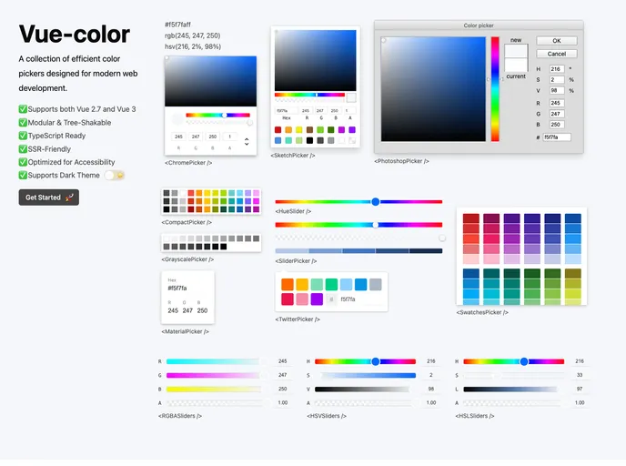 Vue Color screenshot