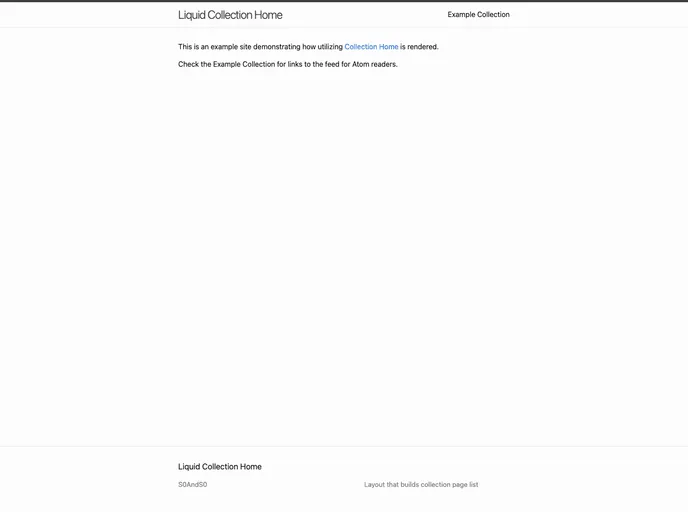 Collection Home screenshot