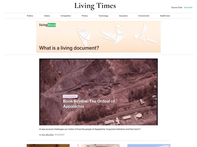screenshot of Gatsby Magazine Example