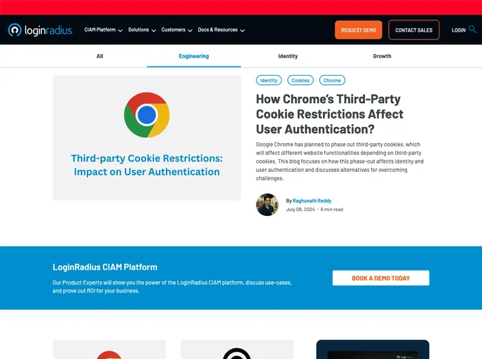 screenshot of Engineering Blog Samples