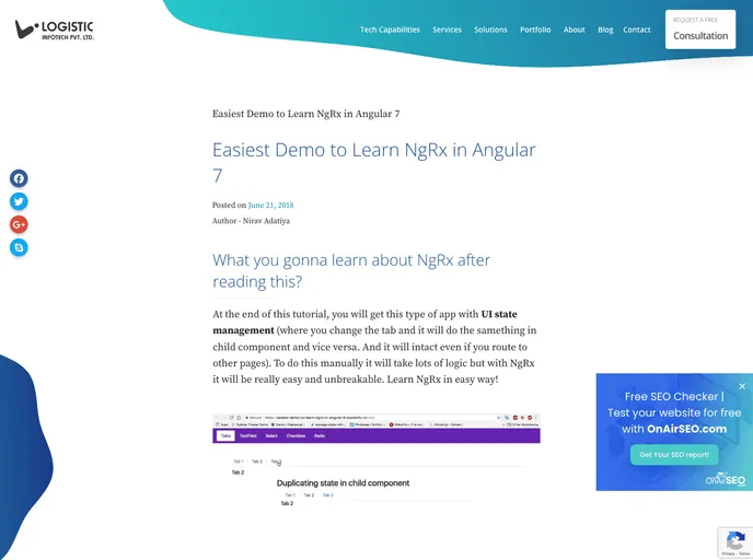 screenshot of Easiest Demo Ngrx Angular6