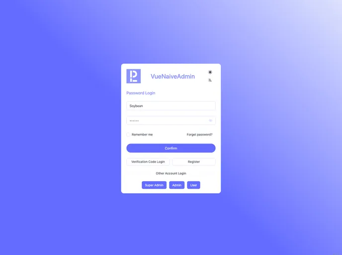 Vue Naive Admin screenshot