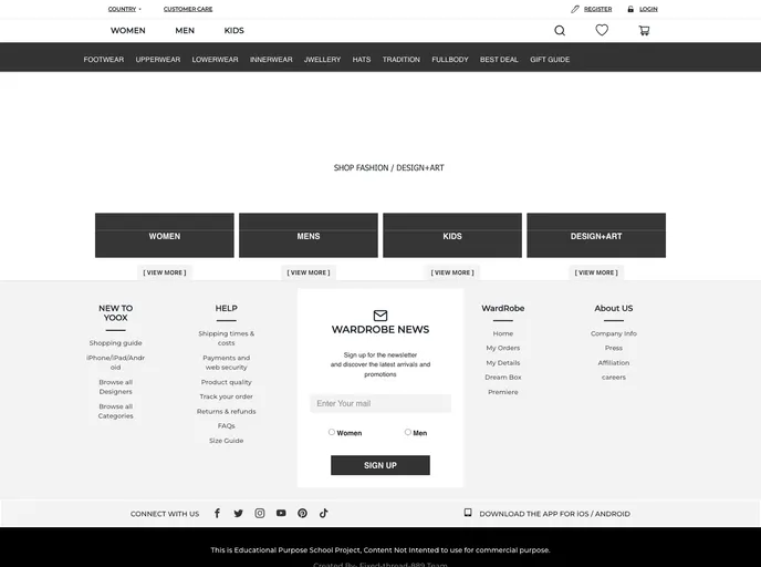 screenshot of Wardrobe