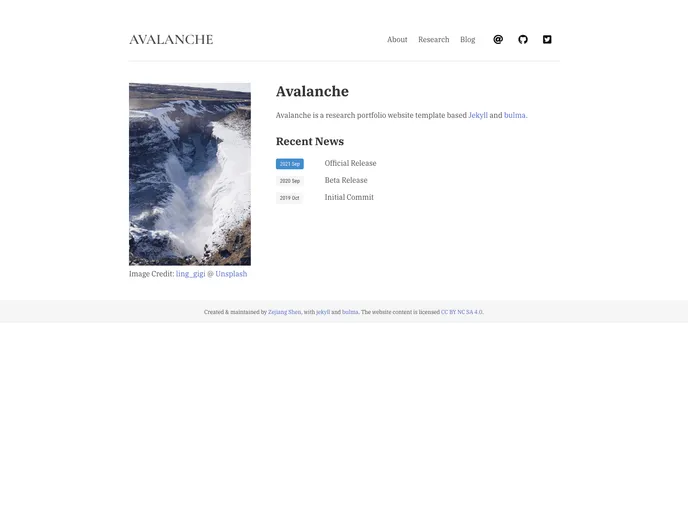 Avalanche screenshot