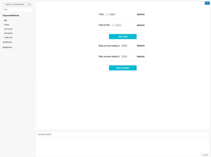 screenshot of React Payment