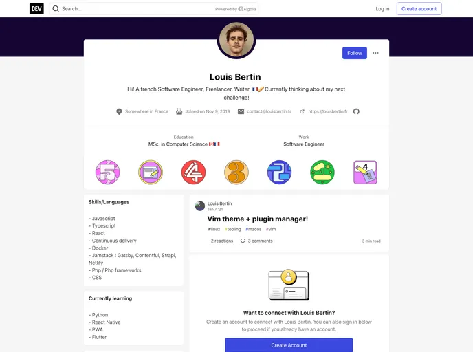 screenshot of Gatsby Contentful