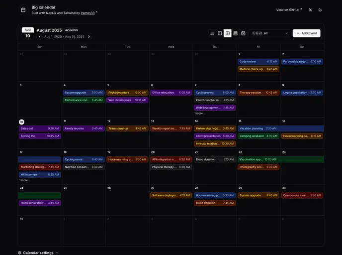 Big Calendar
