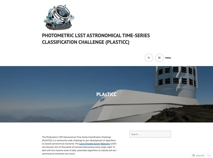 screenshot of Plasticc Kit