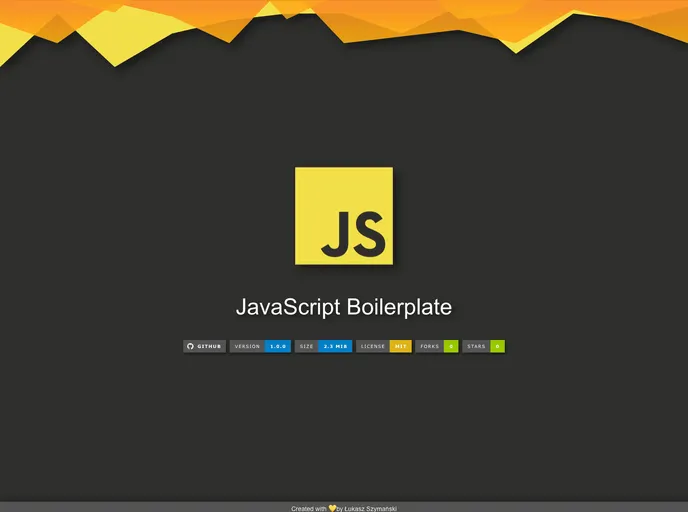 screenshot of Boilerplate Js