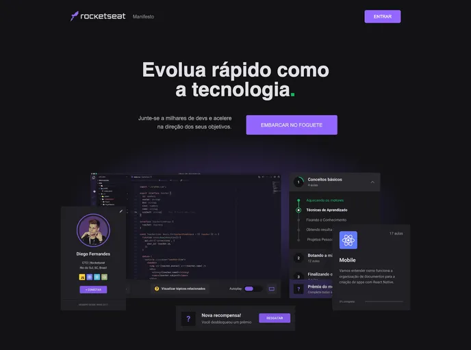 screenshot of Rocketseat Clone Vue