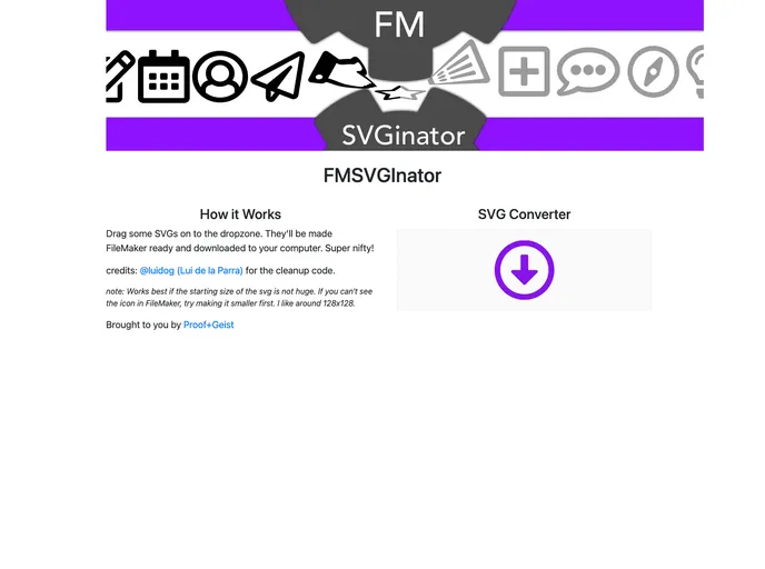screenshot of Gulp Fm Icon Converter