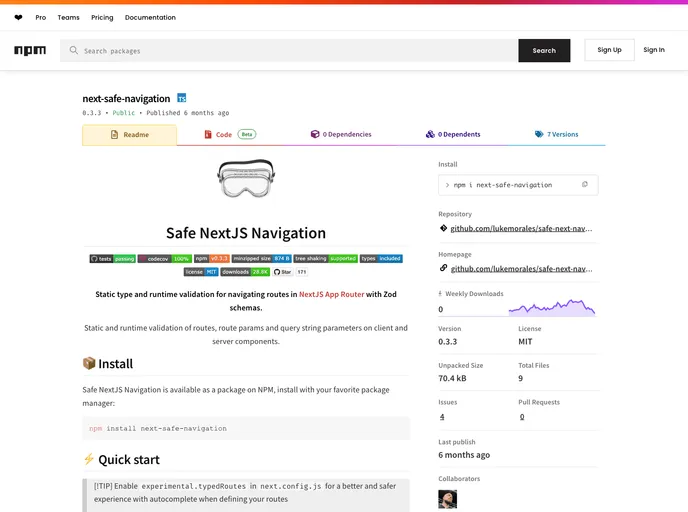 Next Safe Navigation