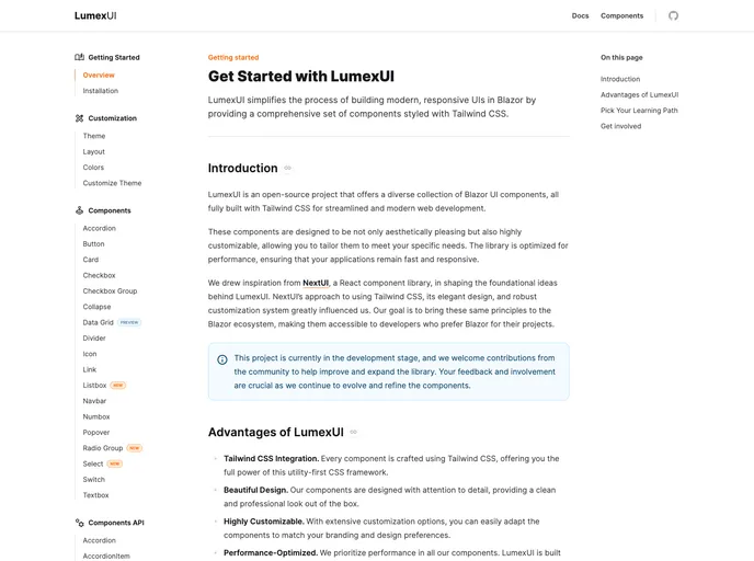 screenshot of Lumexui