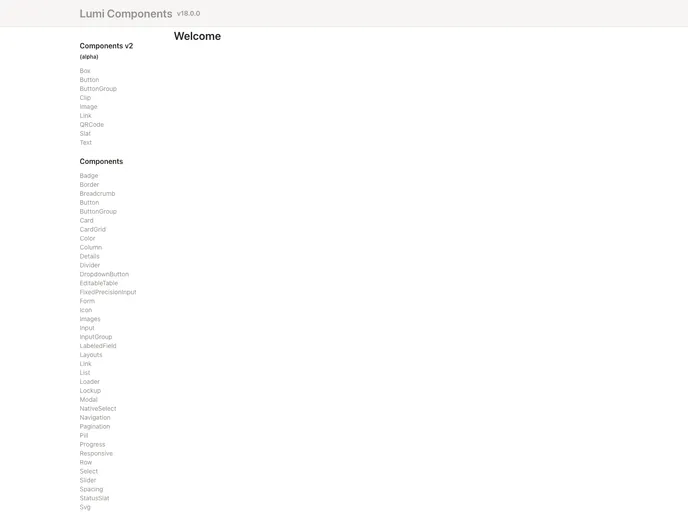 screenshot of Purescript Lumi Components