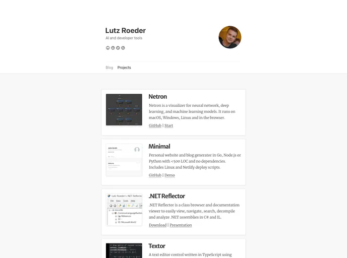 screenshot of Minimal