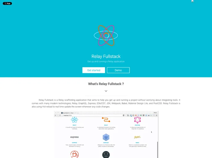 screenshot of Relay Fullstack