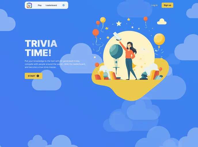 screenshot of Trivia Time