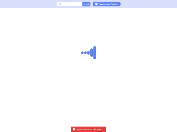 screenshot of Weather App