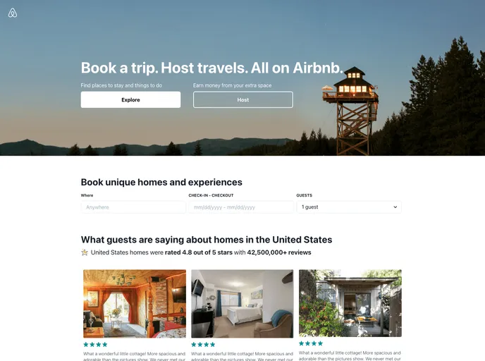 screenshot of Chakra Airbnb