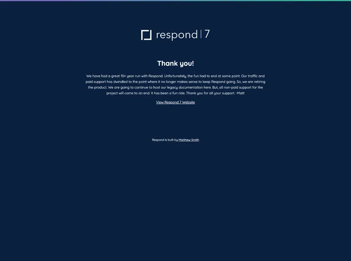 screenshot of Respond