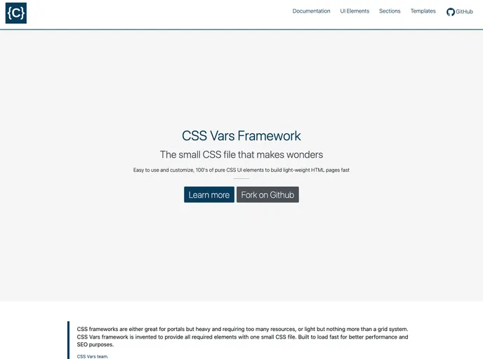 screenshot of Cssvars