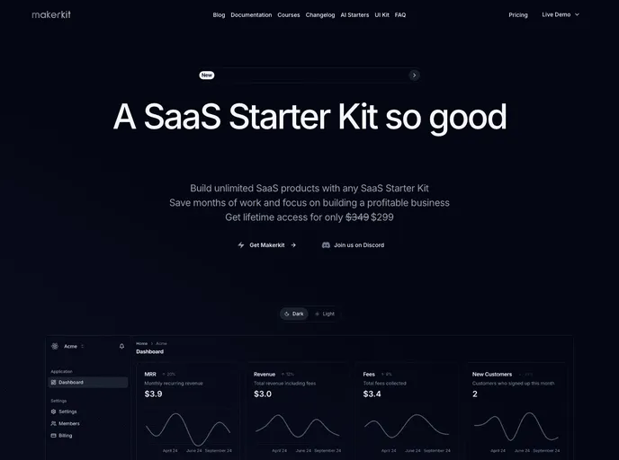 screenshot of Next Tinacms Blog Kit